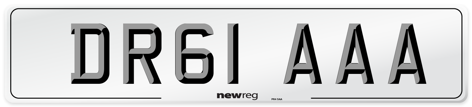 DR61 AAA Number Plate from New Reg